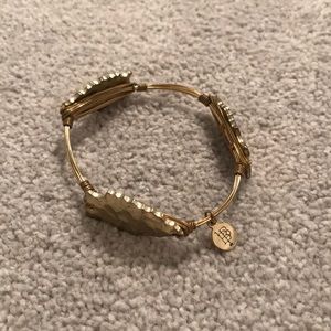 Bourbon and bowties gold arrowhead bangle